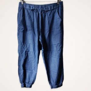 Ruby Rd. Chambray blue joggers women's size XL